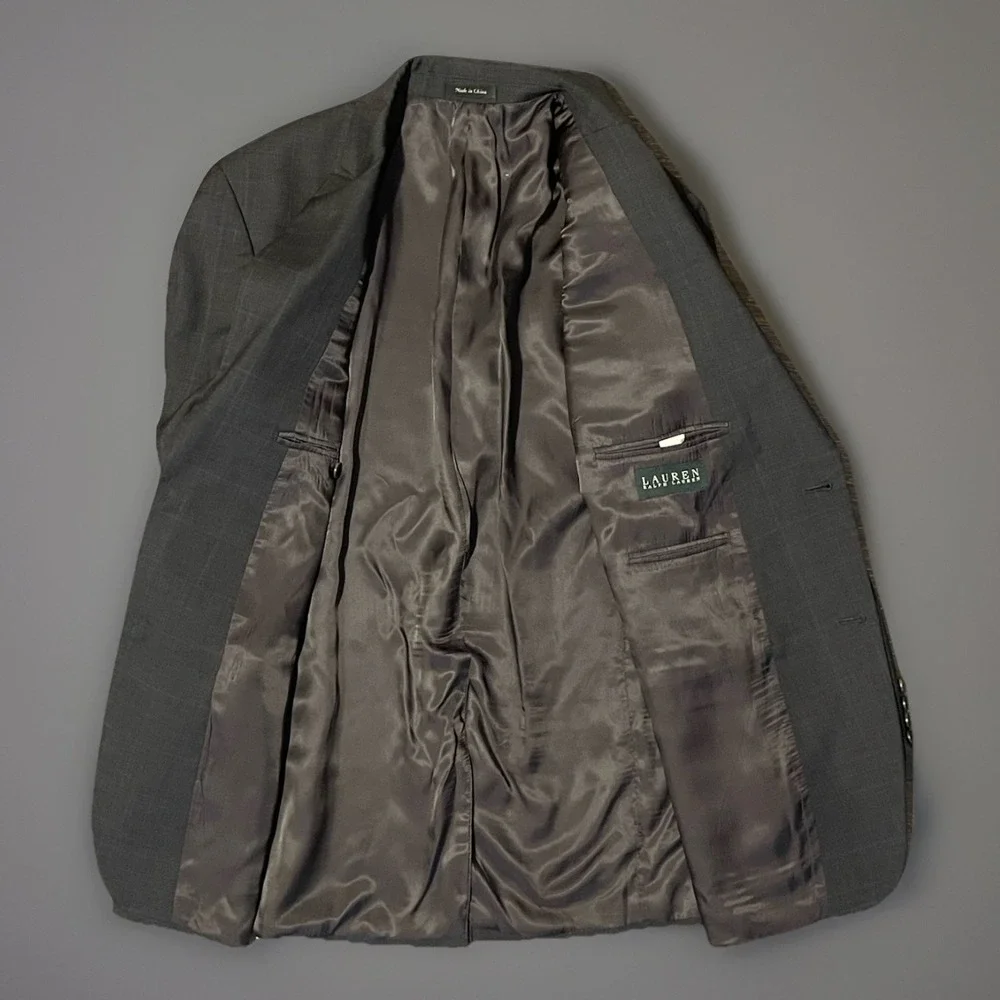 Lauren Ralph Lauren Men's Grey Blazer Sports Coat‎ Business  42 Regular